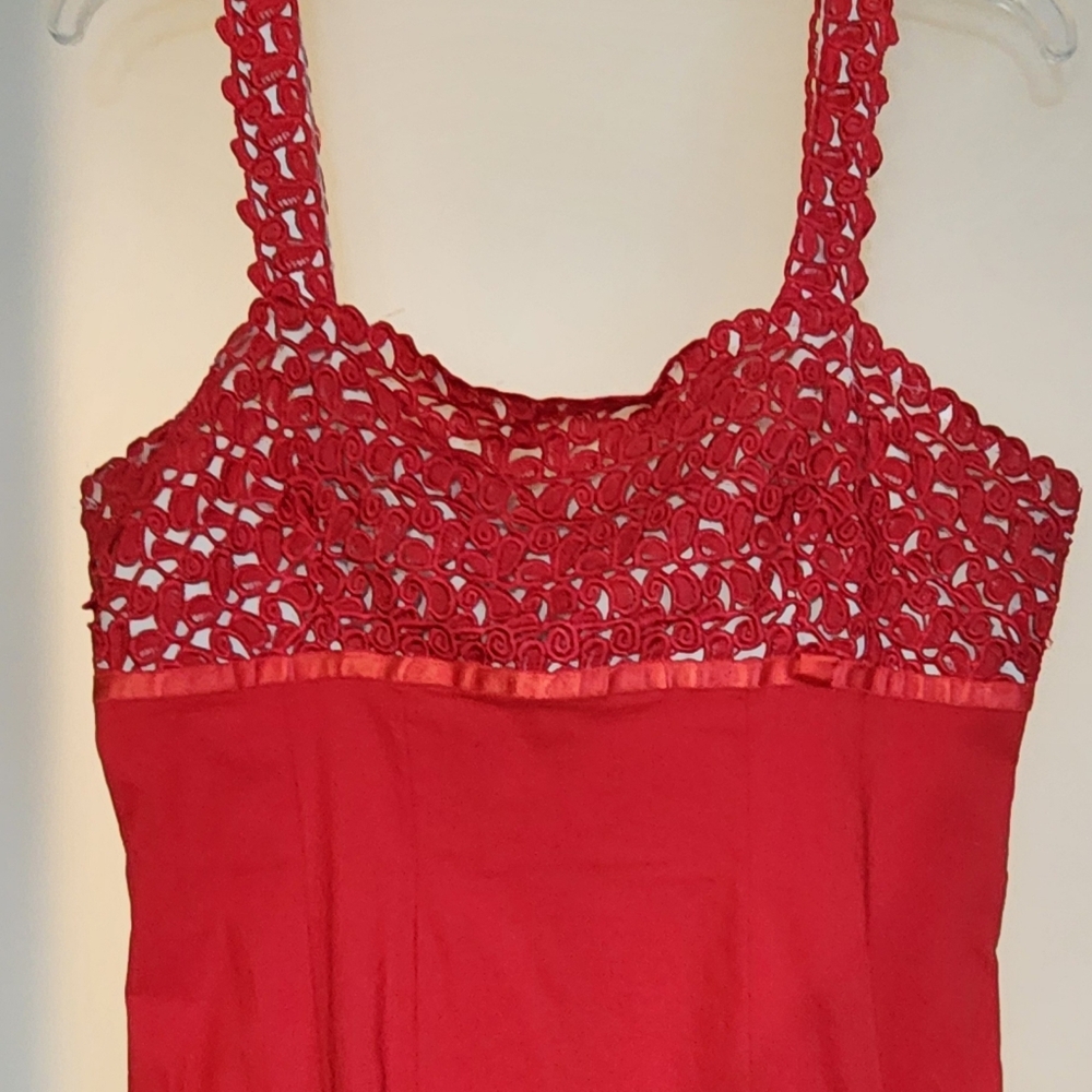Bettie Page Red Wiggle Dress Xl Rockabilly Pinup